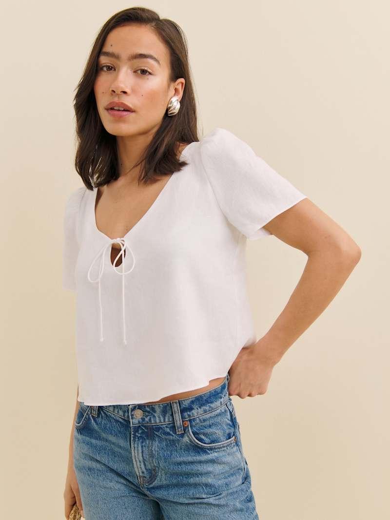 Mayla Linen Top Product Image