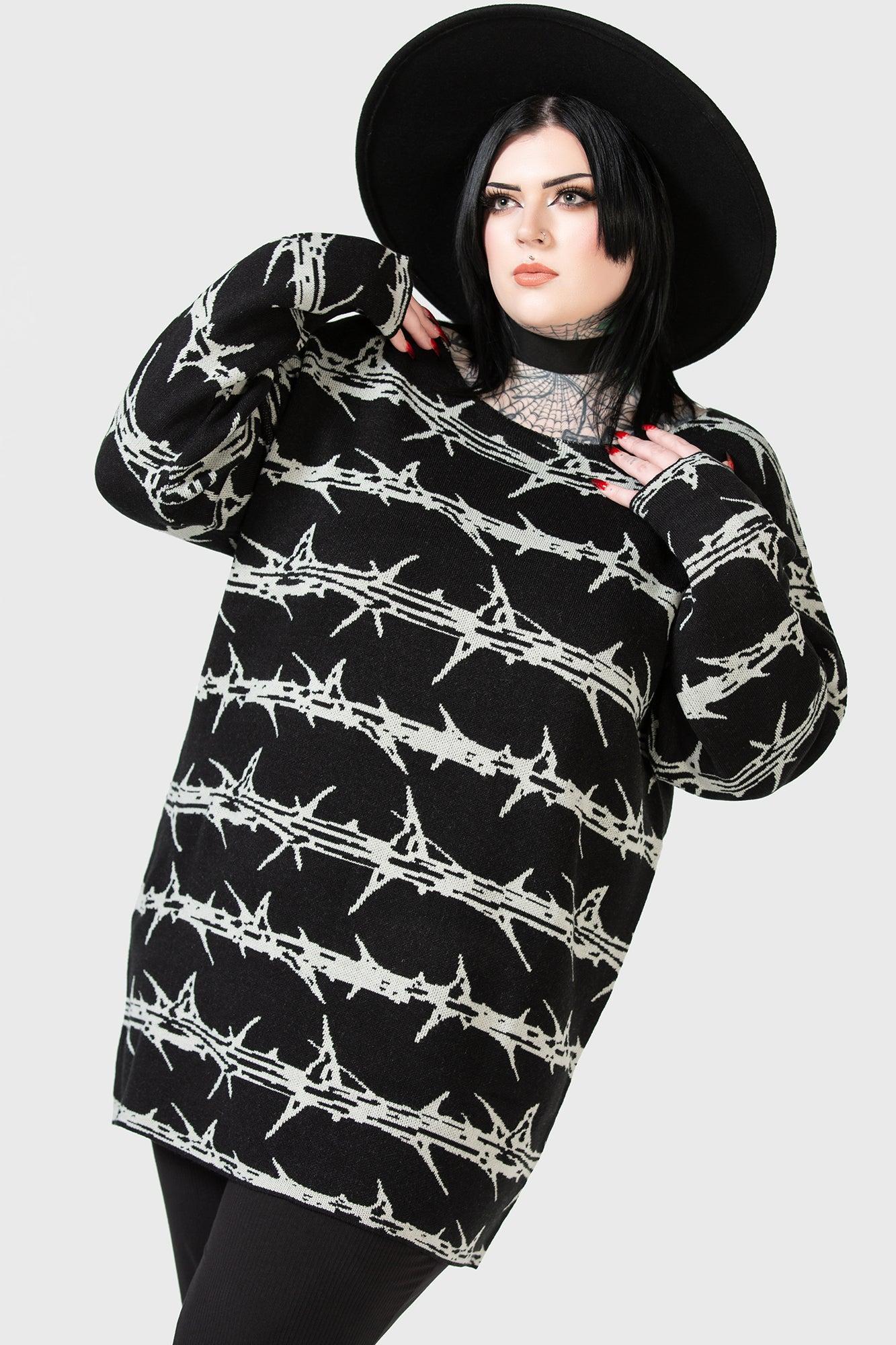 Prickled Contention Knit Sweater Female Product Image