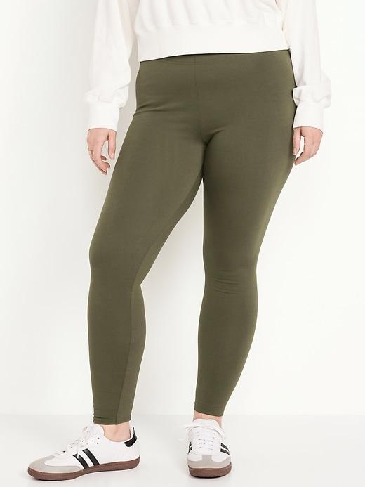 High-Waisted Jersey Leggings Product Image