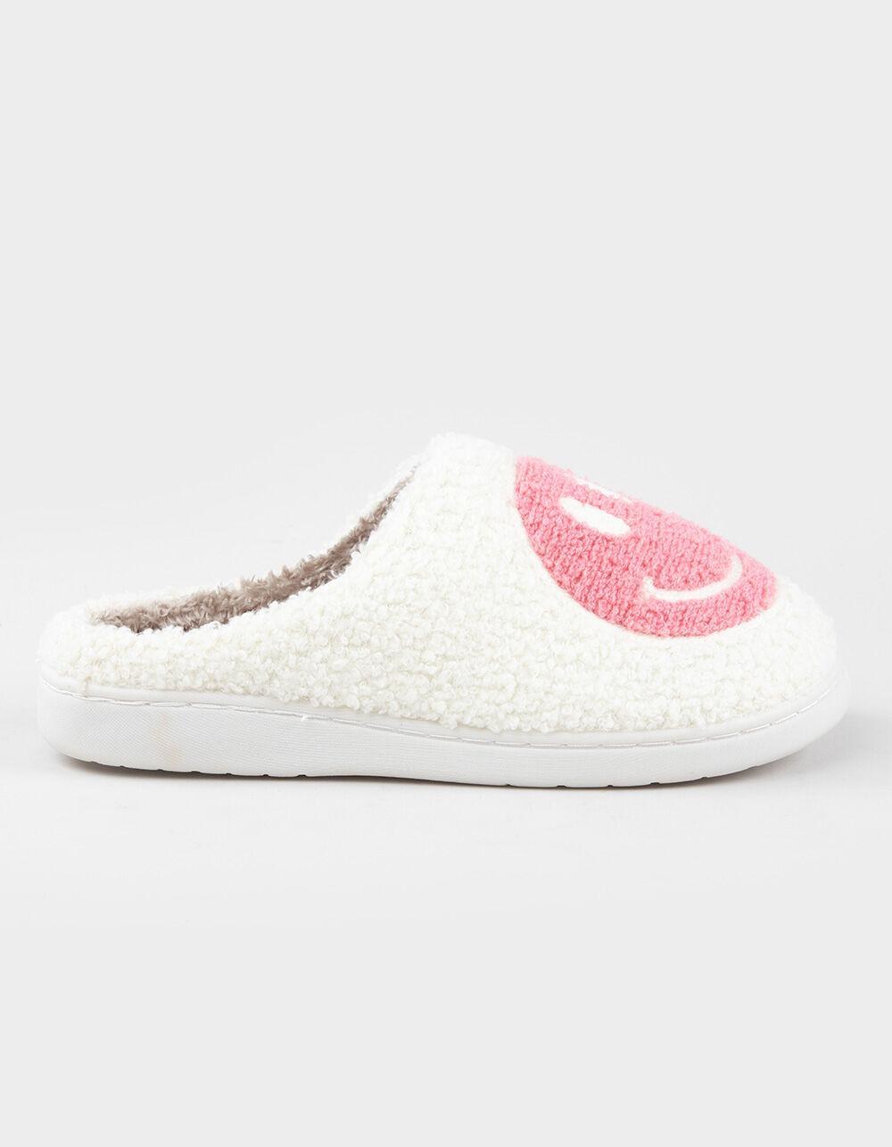 MIA Cozi Happy Face Womens Clog Slippers - WHT/PNK Product Image