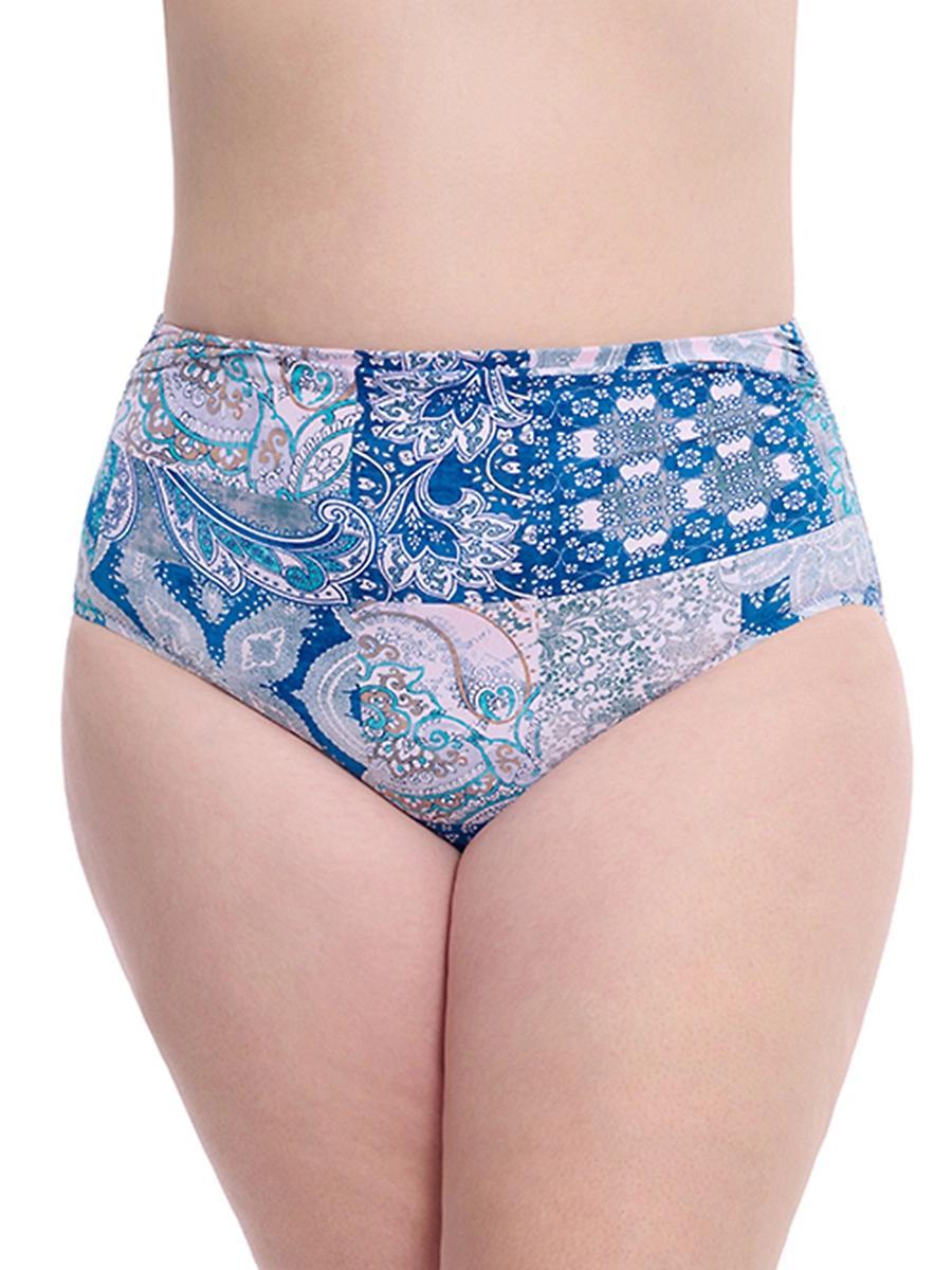 Womens Plus Karma Paisley Full Coverage Bikini Bottom Product Image