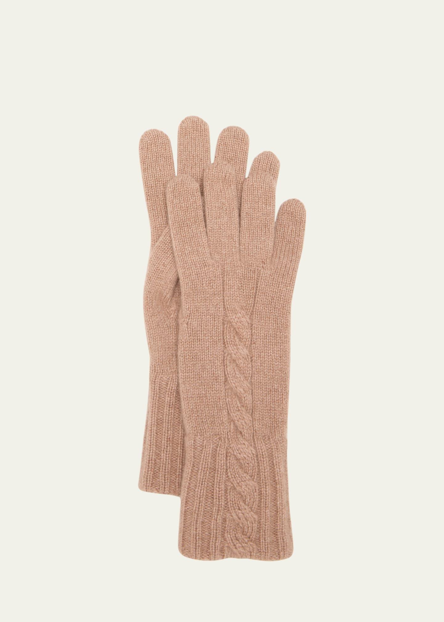 Short Knit Cashmere Gloves Product Image