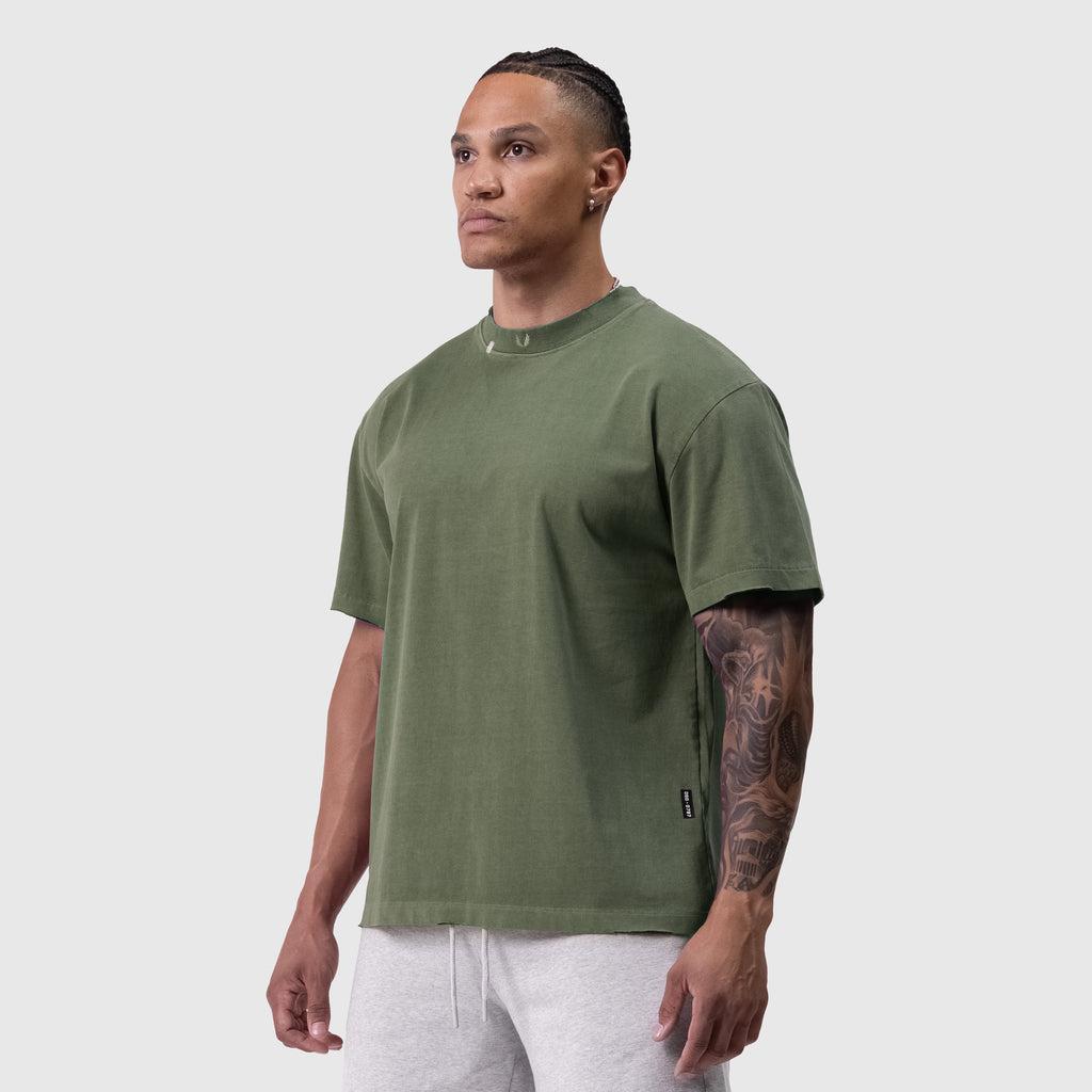 0797. Tech Essential™ Relaxed Tee - Faded Olive Product Image