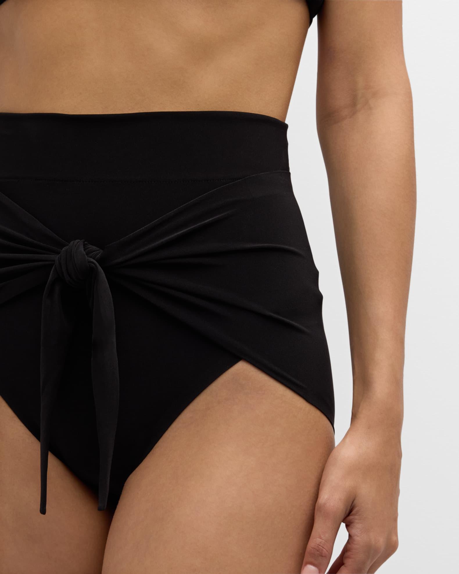 Diaper Tie-Front High-Waist Bikini Bottom Product Image