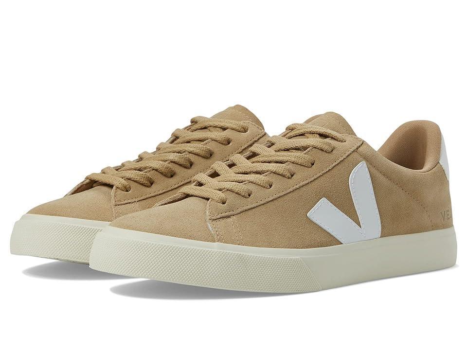 Veja Mens Campo Low Top Leather Sneakers in Black/White Product Image