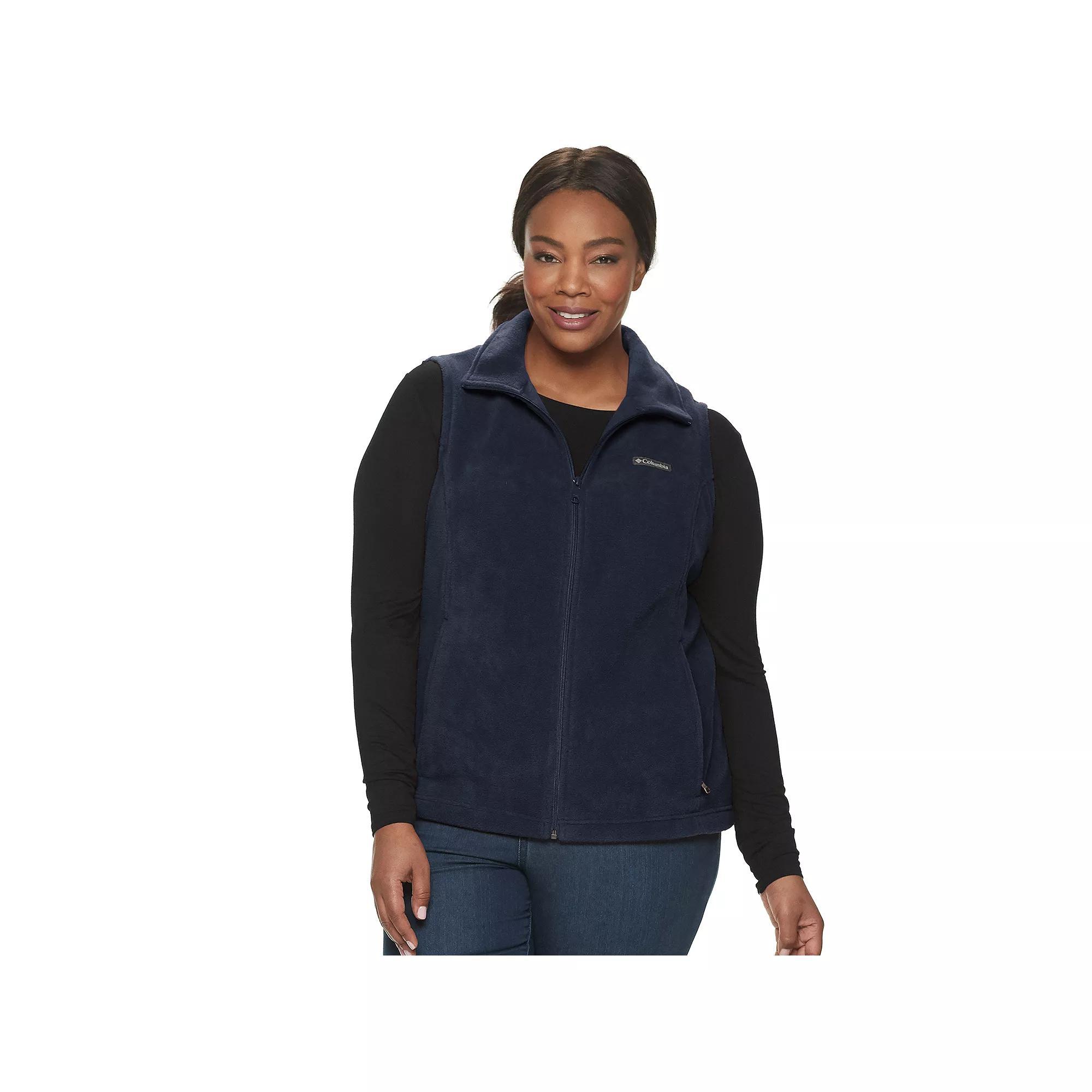 Plus Size Columbia Benton Springs Fleece Vest, Women's, Size: 3XL, Dark Nocturnal Product Image