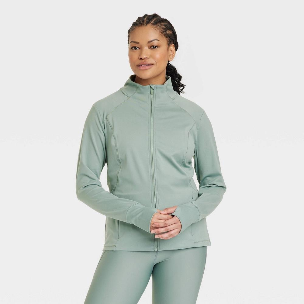 Womens Full Zip Jacket - All In Motion Sage XL Product Image