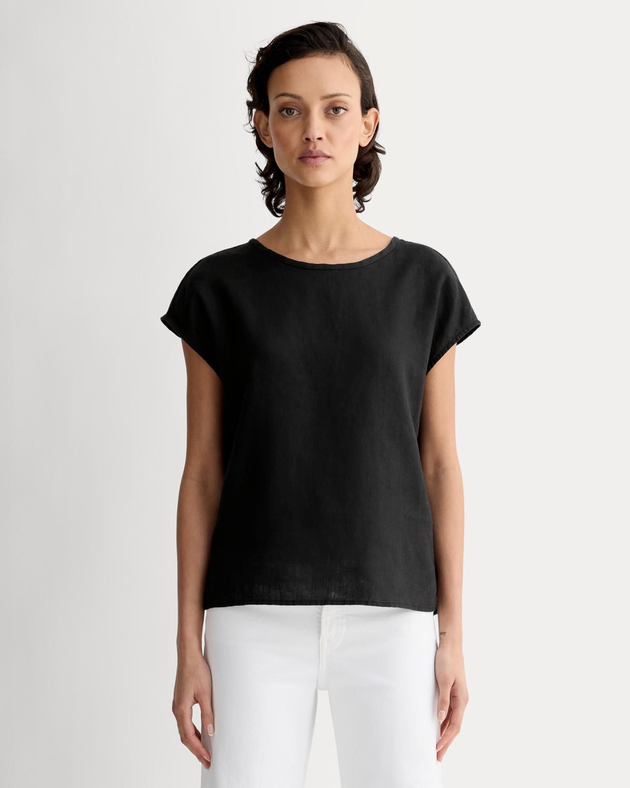 The Muscle Top in Linen Product Image