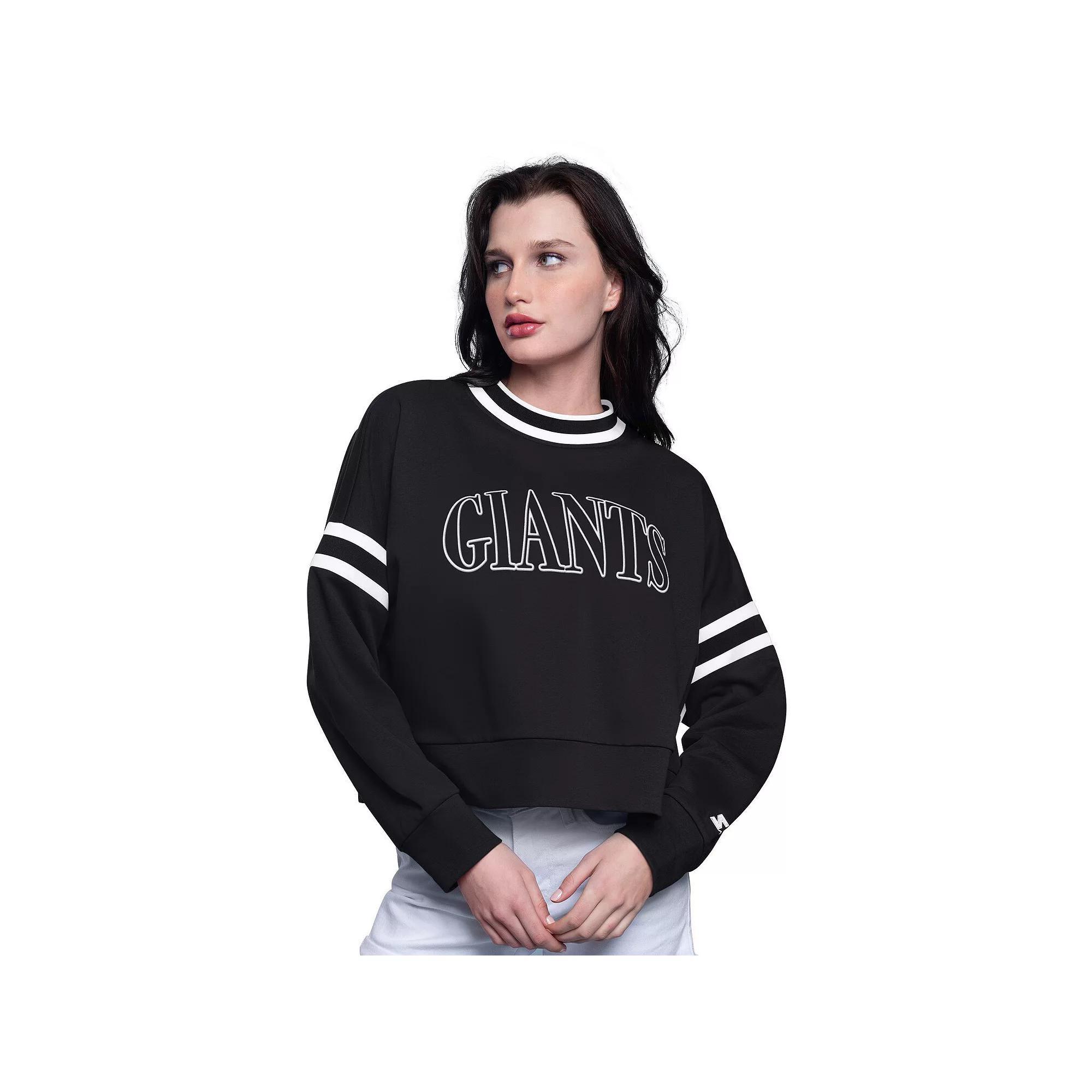Women's Starter Red Philadelphia Phillies Power Play Cropped Pullover Sweatshirt, Size: XS Product Image