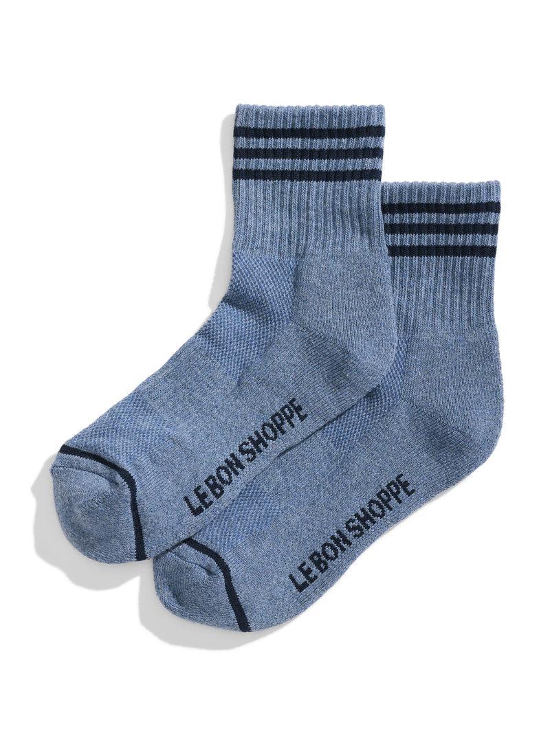 Le Bon Shoppe Girlfriend Socks - Indigo Product Image