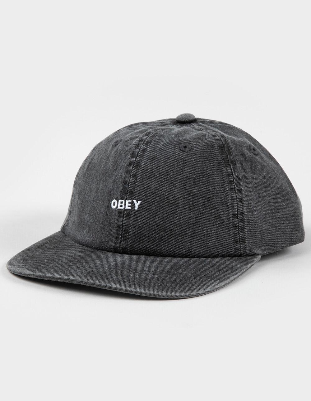 OBEY Pigment Bold 6 Panel Strapback Hat - OLIVE Product Image