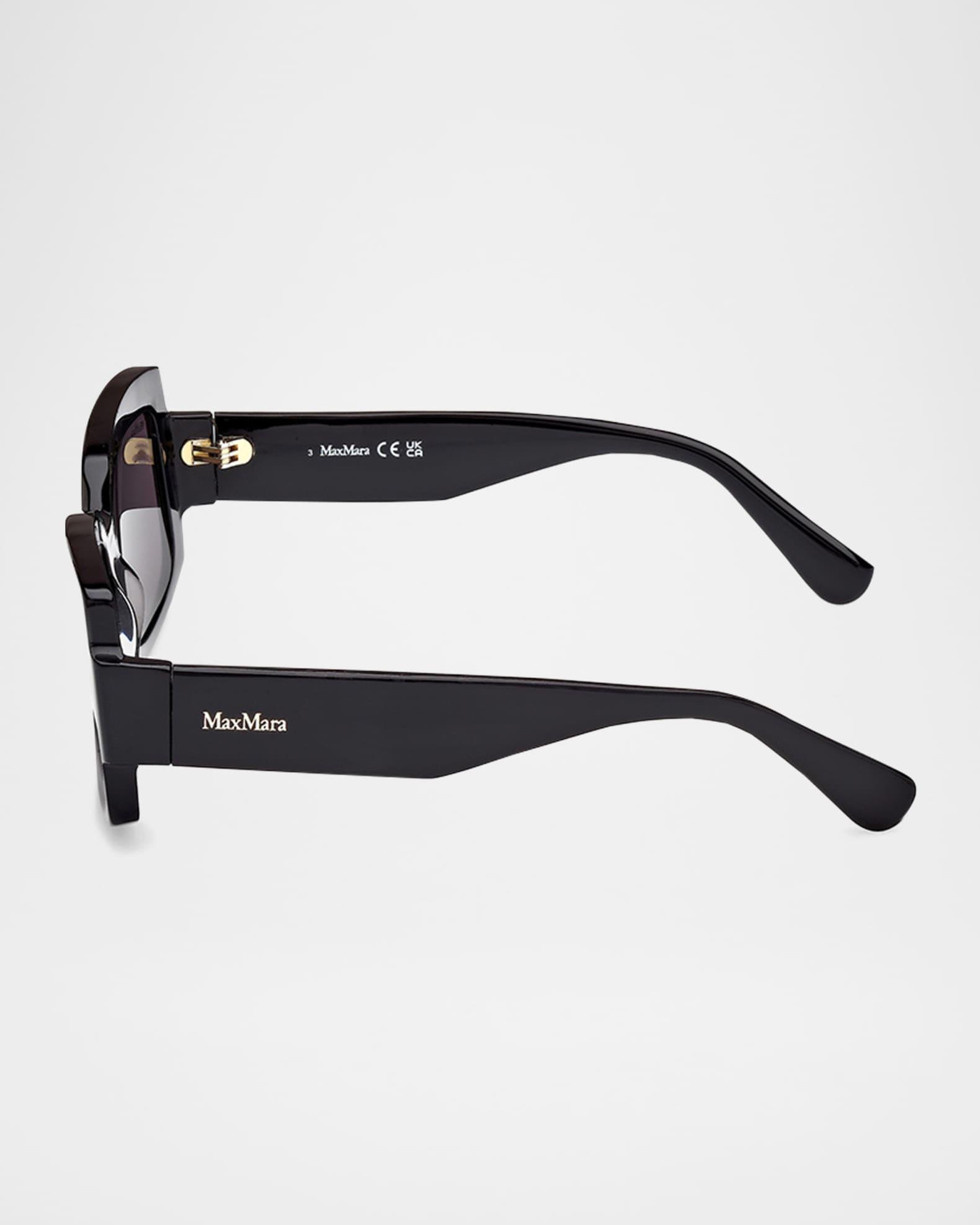 Lee-3 Acetate Rectangular Sunglasses Product Image