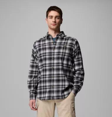Columbia Mens Cornell Woods Flannel Long Sleeve Shirt - Tall- Product Image