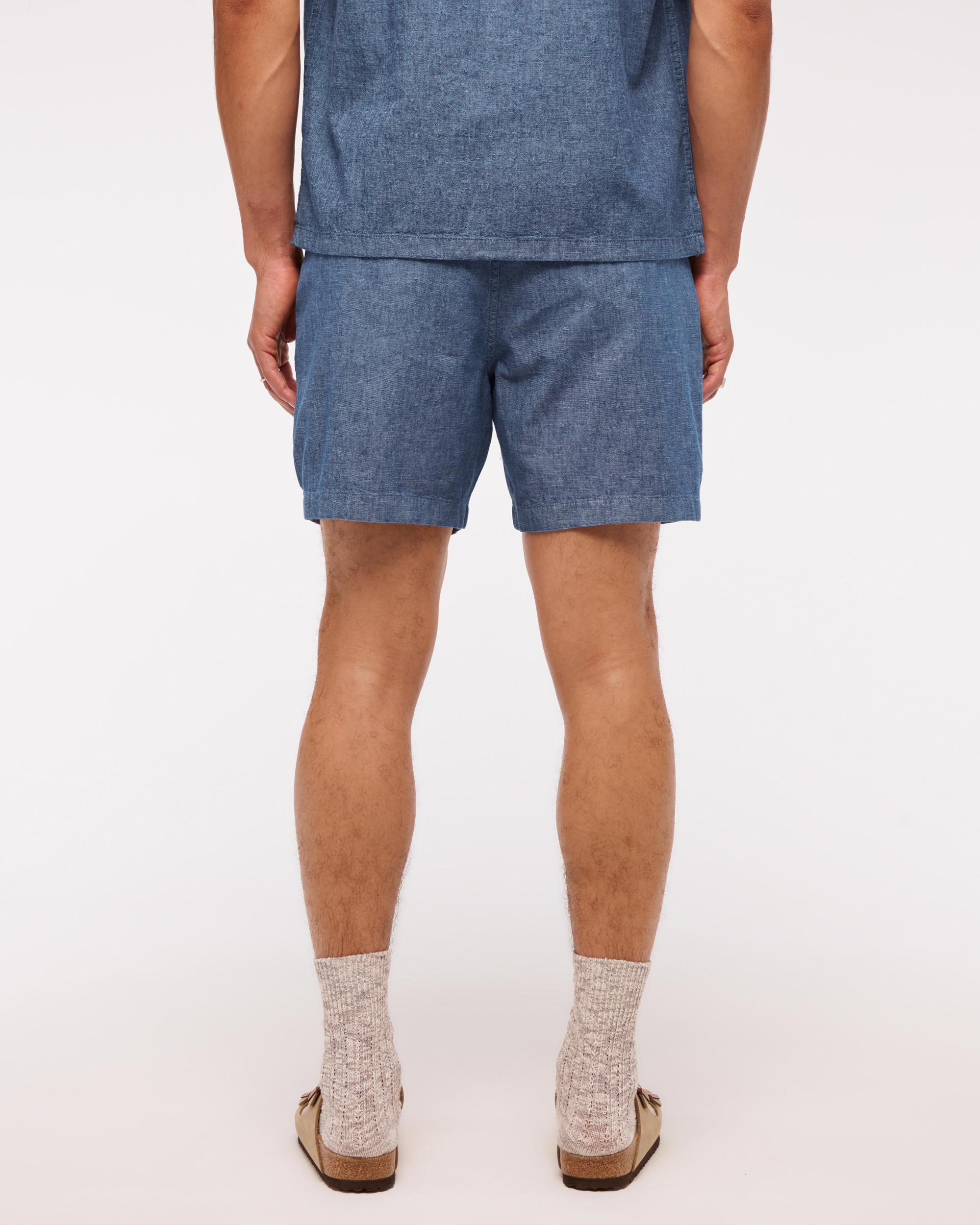 Cotton Texture Pull-On Short Product Image