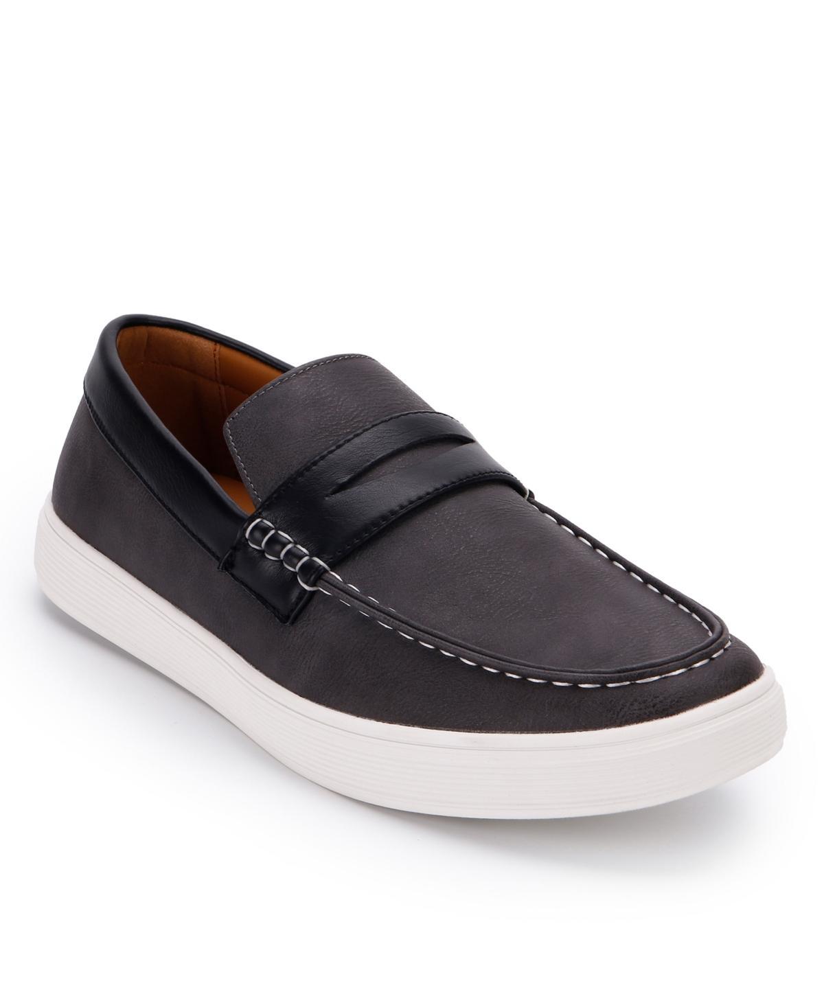 Aston Marc Drift Men's Penny Loafers, Size: 13, Gray Product Image