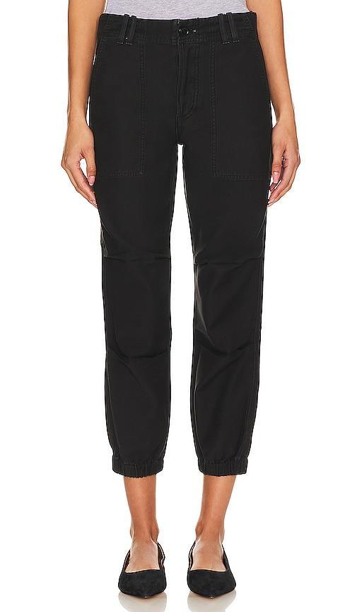 Agnit Sateen Cropped Utility Trousers Product Image