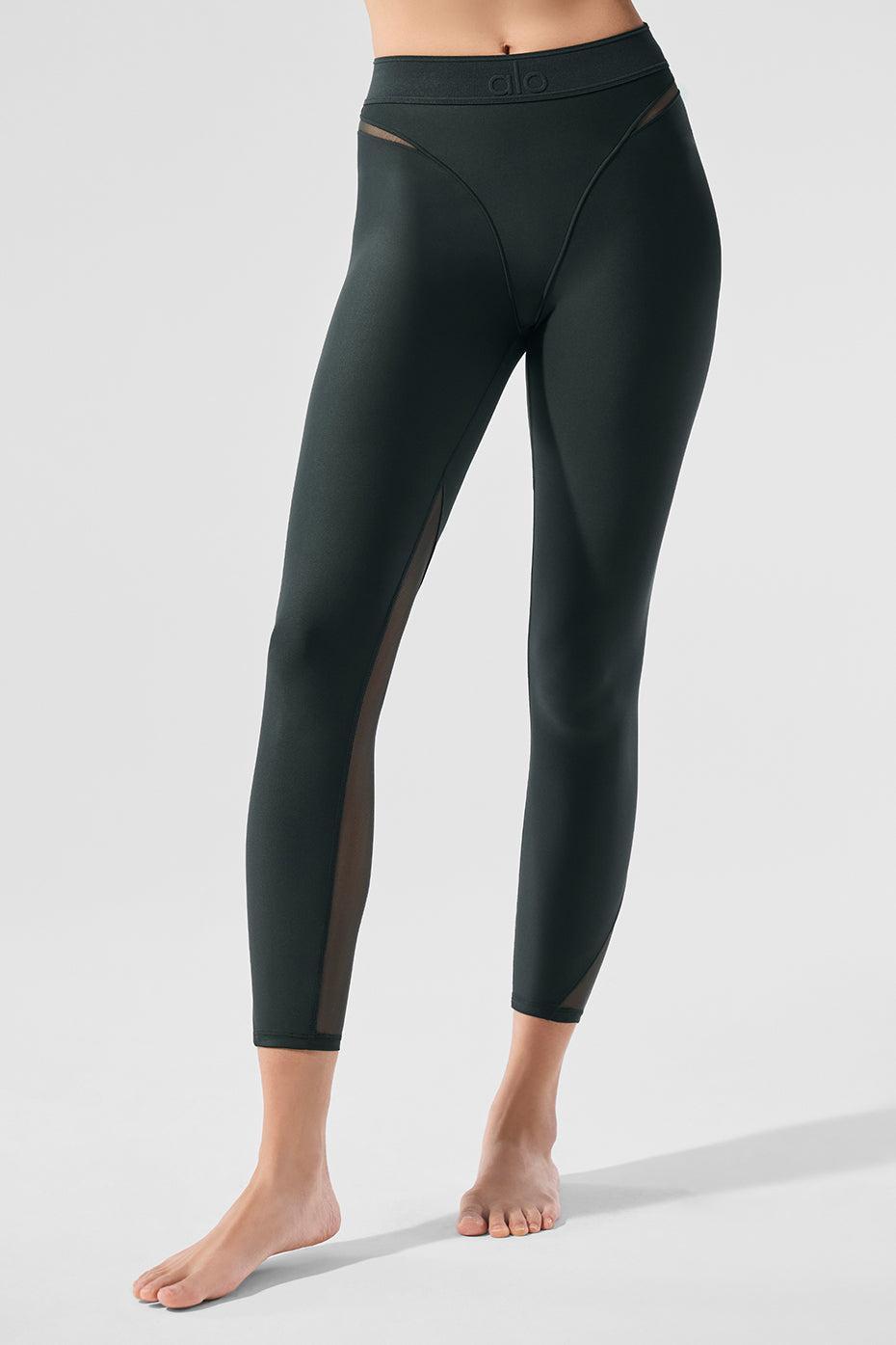 Airlift High-Waist 7/8 Rebel Legging - Charcoal Green Product Image