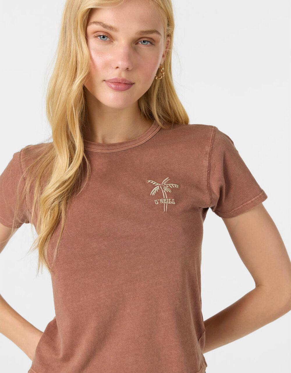 O'NEILL Pacific Palm Womens Skimmer Tee - BROWN Product Image