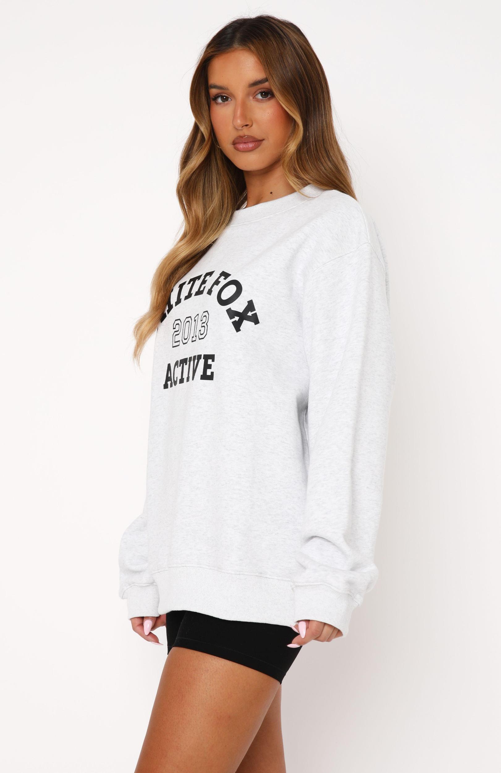 Down To The Wire Oversized Sweater Grey Marle Product Image