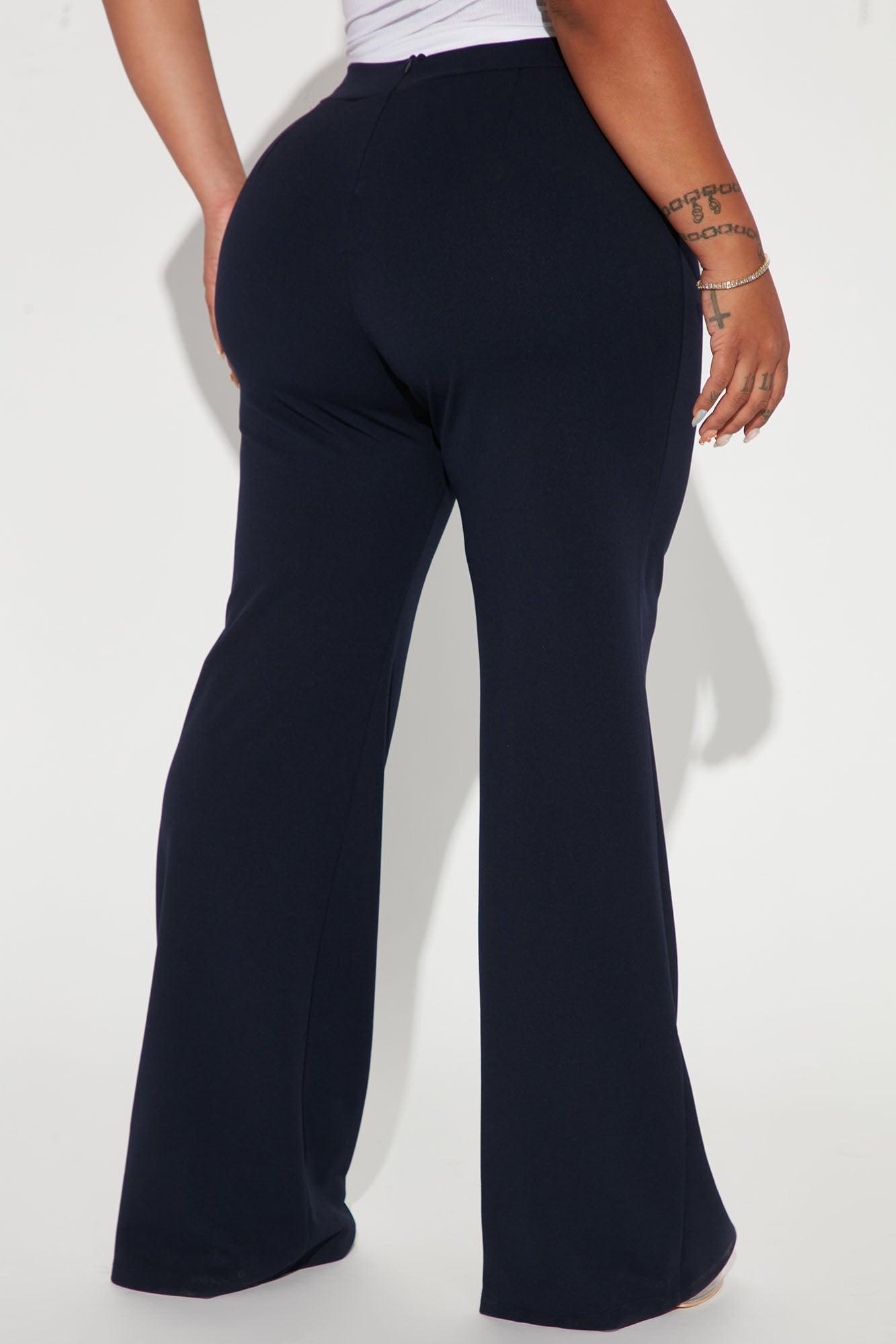Tall Victoria High Waisted Dress Pants - Navy Product Image