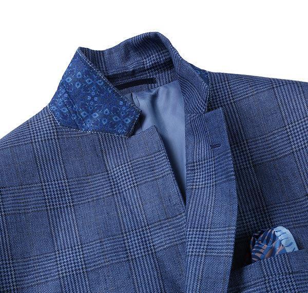 Slim Fit Blazer Summer Blue Linen Sport Coat Product Image