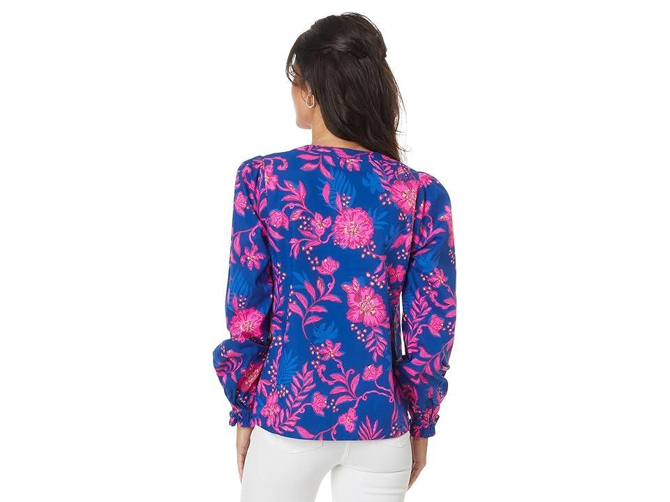 Lilly Pulitzer Coulter Long Sleeve Cotton (Blue Med Never Ending Summer) Women's Clothing Product Image