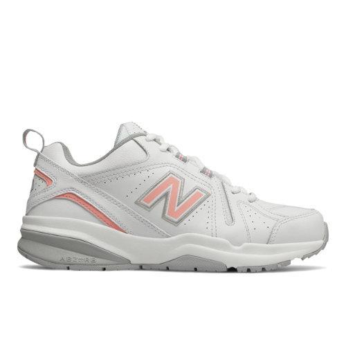 New Balance® 608 v5 Women's Shoes, Size: 6.5, White Pink Product Image