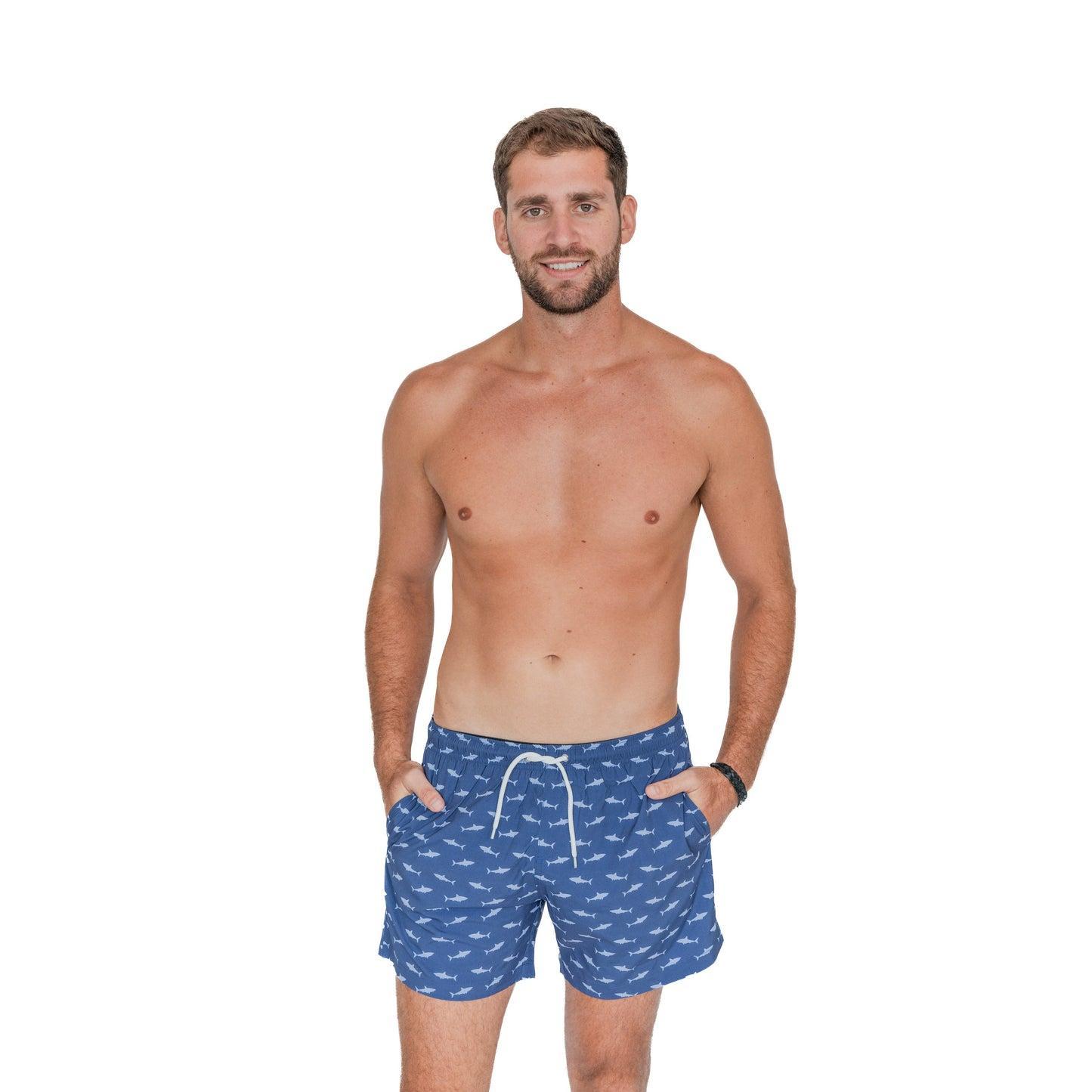 Bermies Shark Attack Swim Trunks Product Image