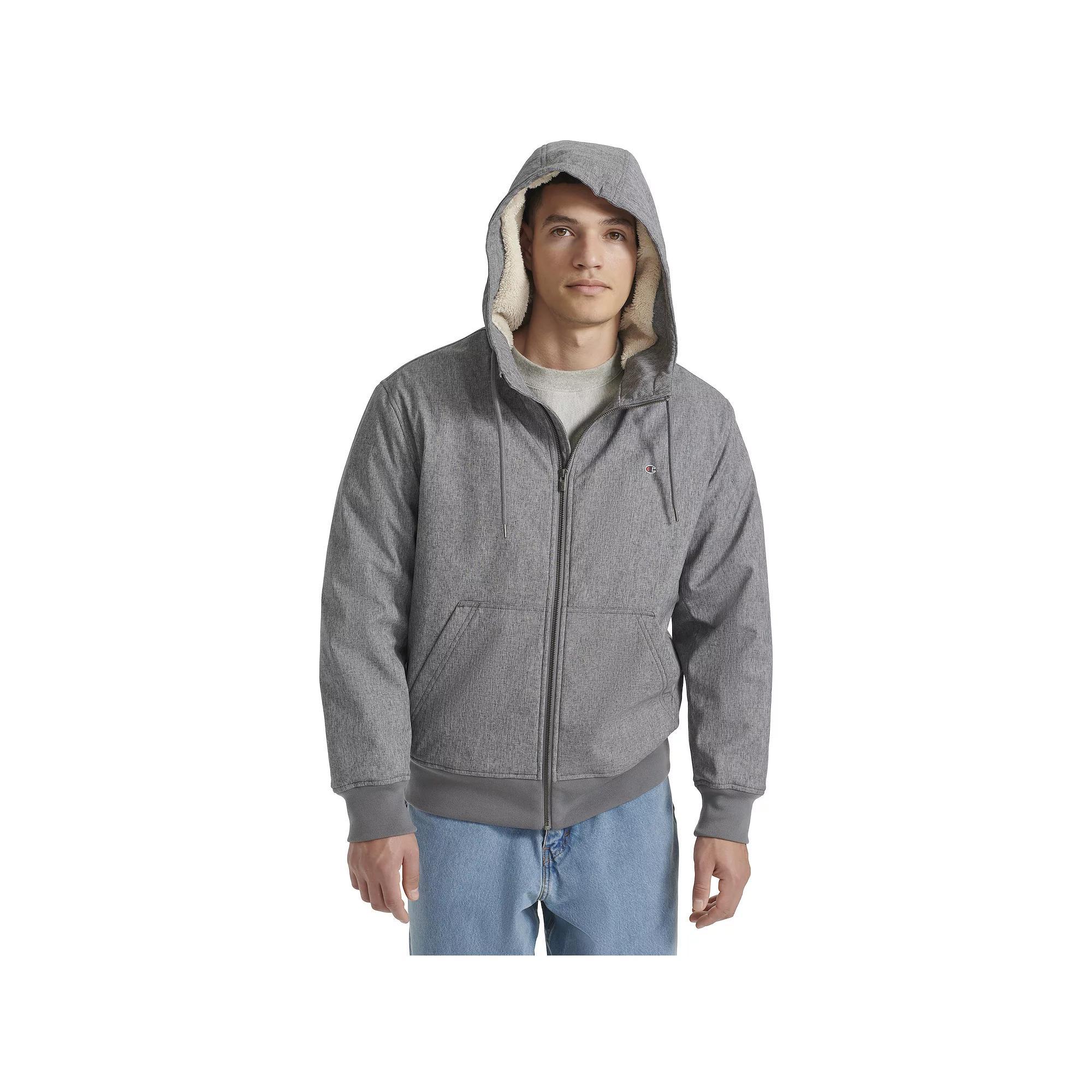 Men's Champion® Sherpa Lined Hoodie, Size: Medium, Rain Green Product Image