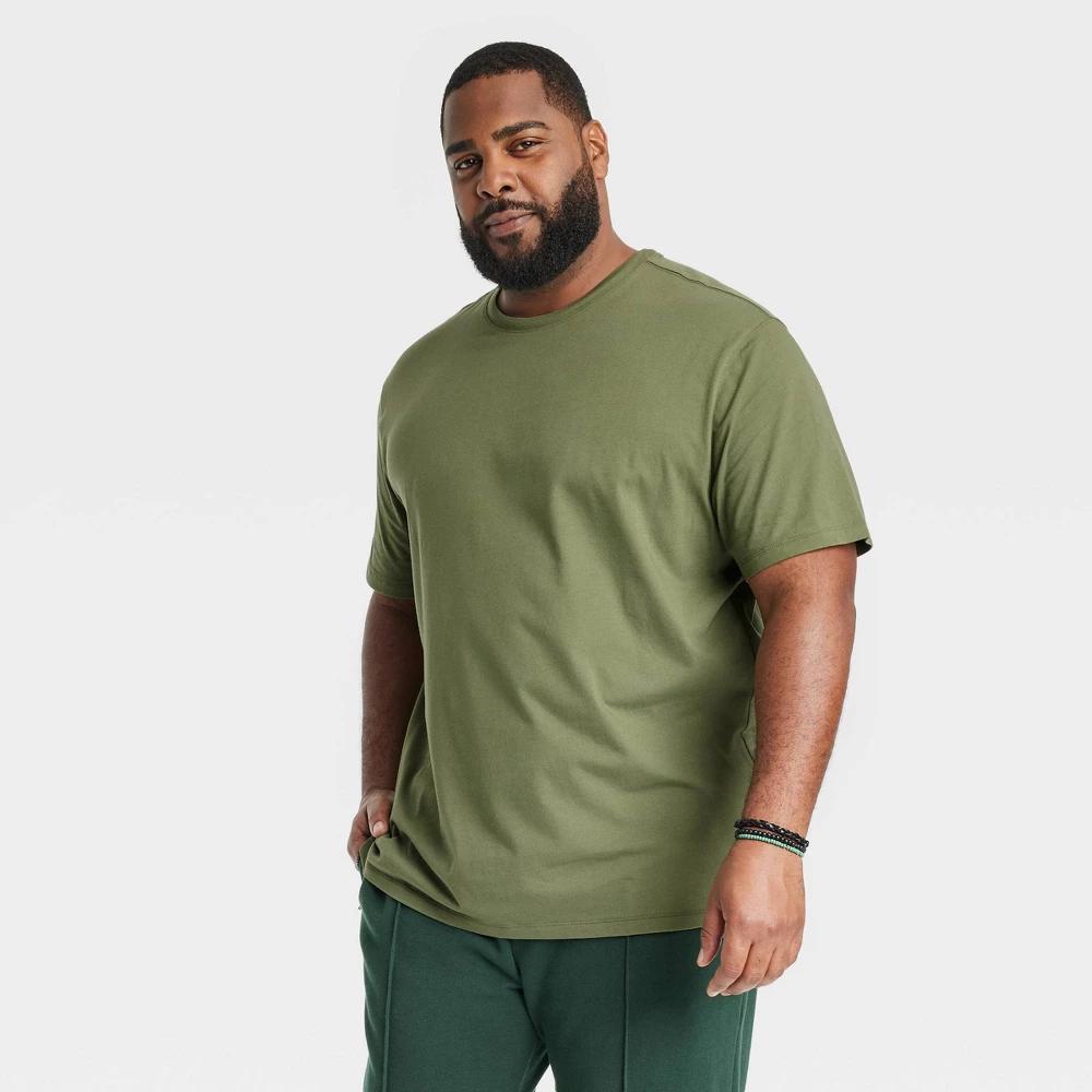 Men's Big & Tall Every Wear Short Sleeve T-Shirt - Goodfellow & Co™ Orchid Leaf 3XL: Midweight Product Image