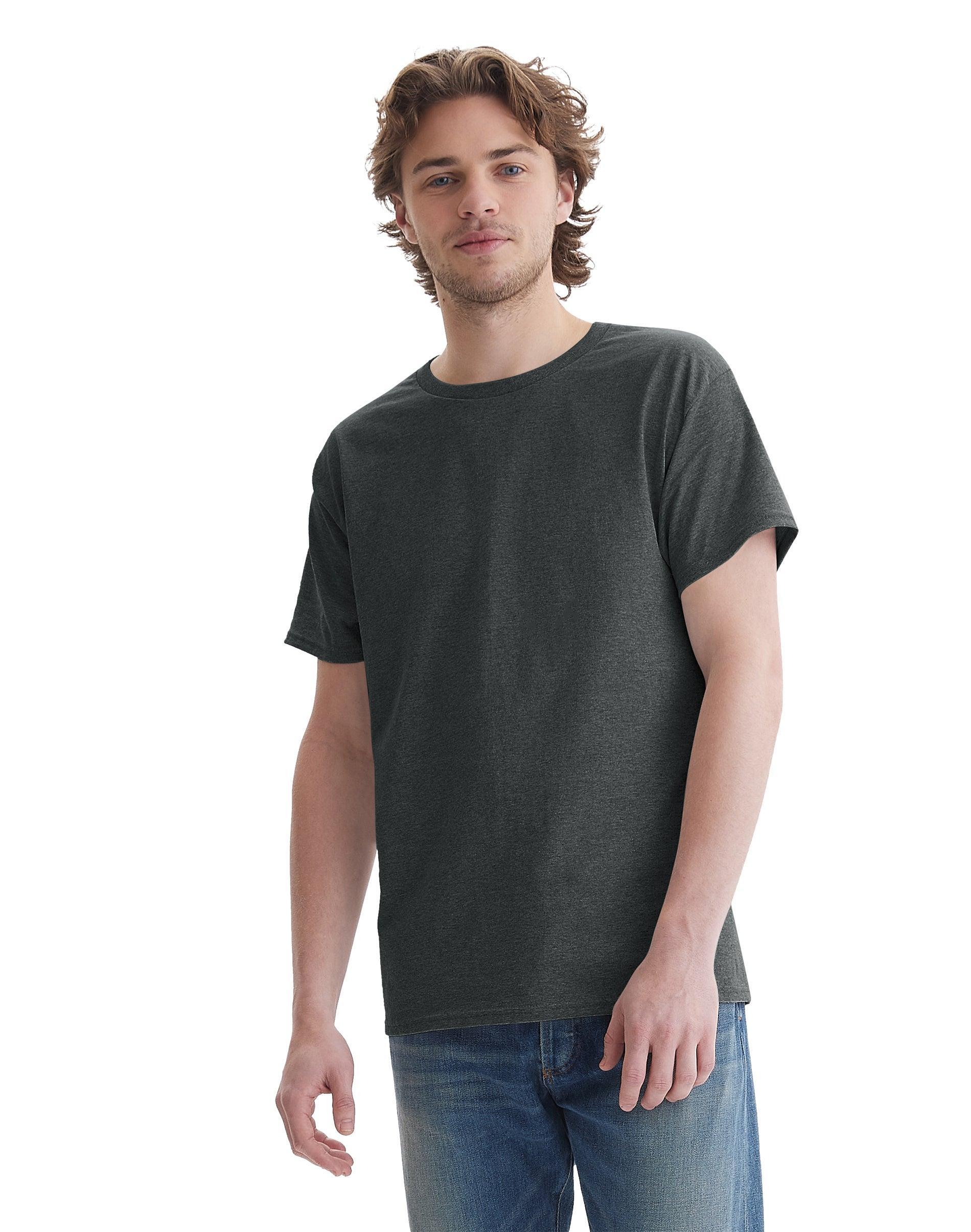 Men's Hanes® Essentials 4-Pack Cotton T-Shirt, Size: XL, Blue Product Image