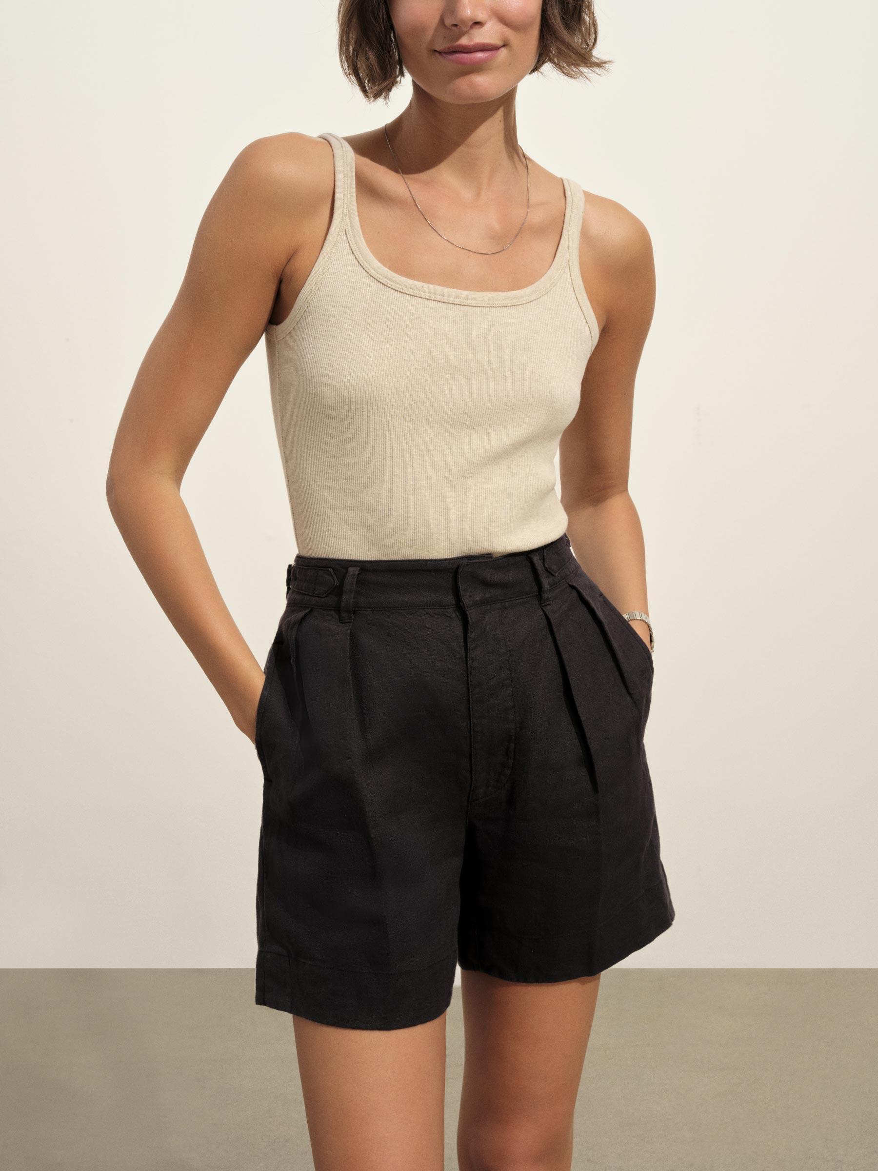 Marled Birchwood Surplus Rib Scoop Neck Tank Product Image
