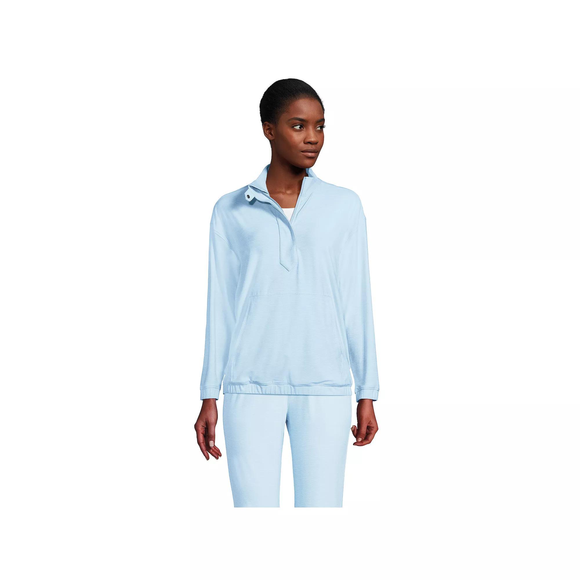 Womens Lands End Performance UPF 50 Quarter Zip Pullover Product Image
