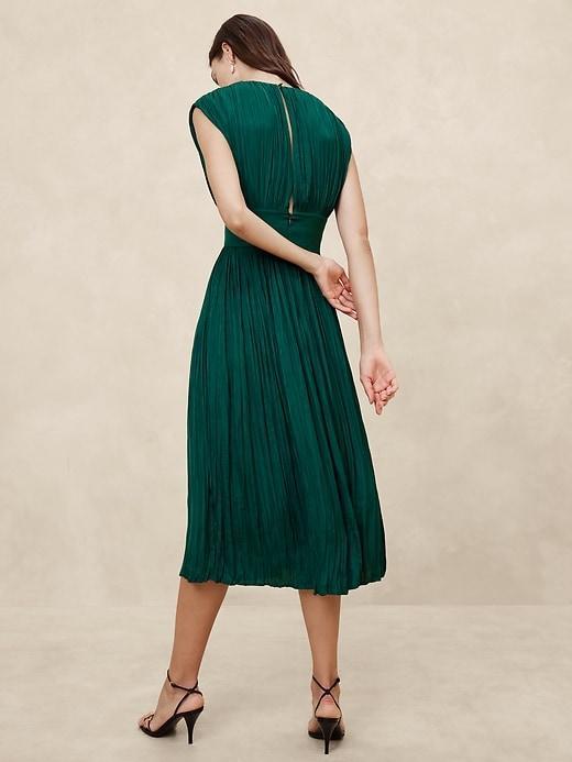 Pleated Midi Dress Product Image