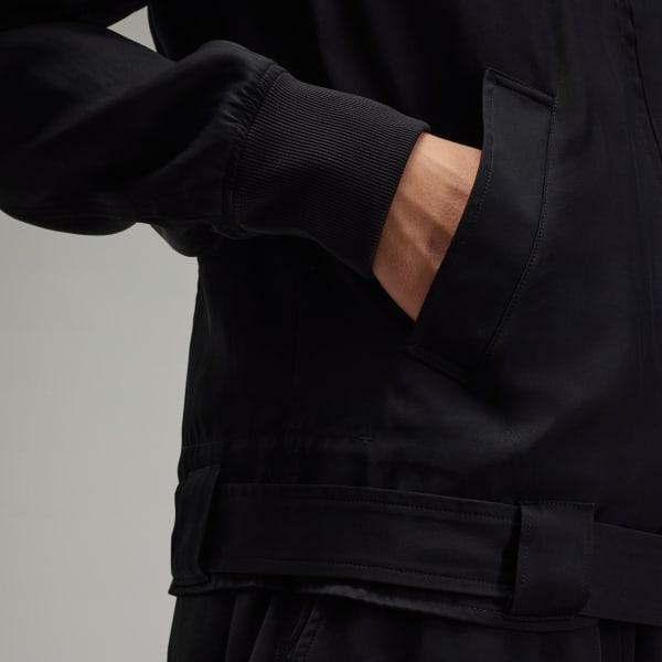 adidas Y-3 Rayon Twill Hooded Top Black XL Mens Product Image