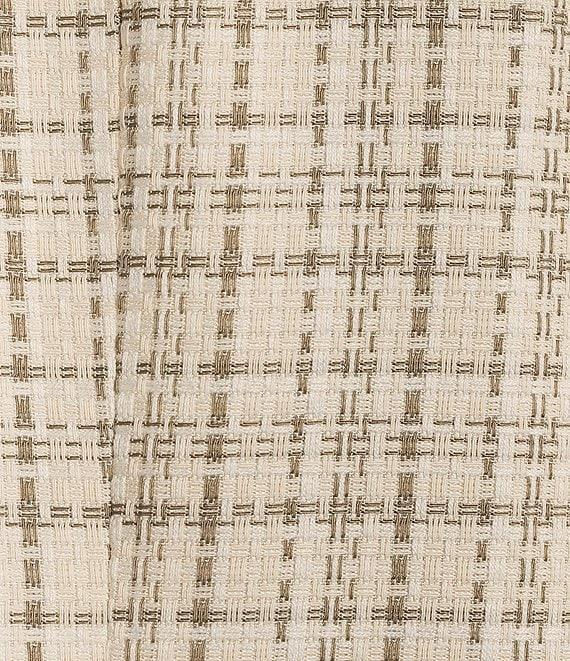Kasper Plaid Tweed Long Sleeve Cardigan Jacket Product Image