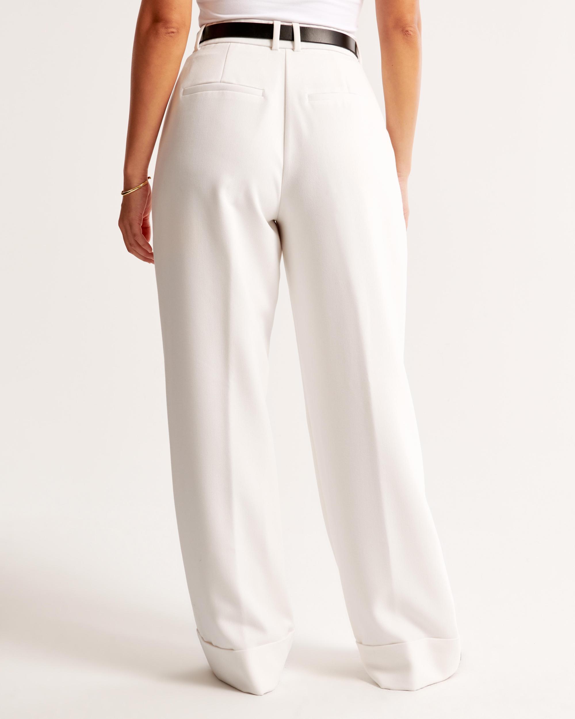 Curve Love Cuffed Hem Tailored Wide Leg Pant Product Image