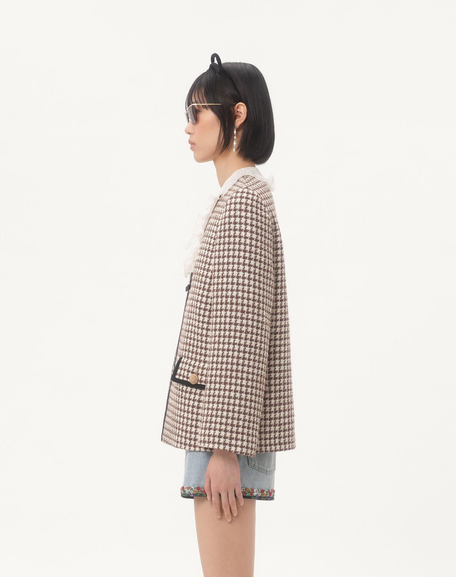 Light Tweed Pied De Poule Jacket Product Image