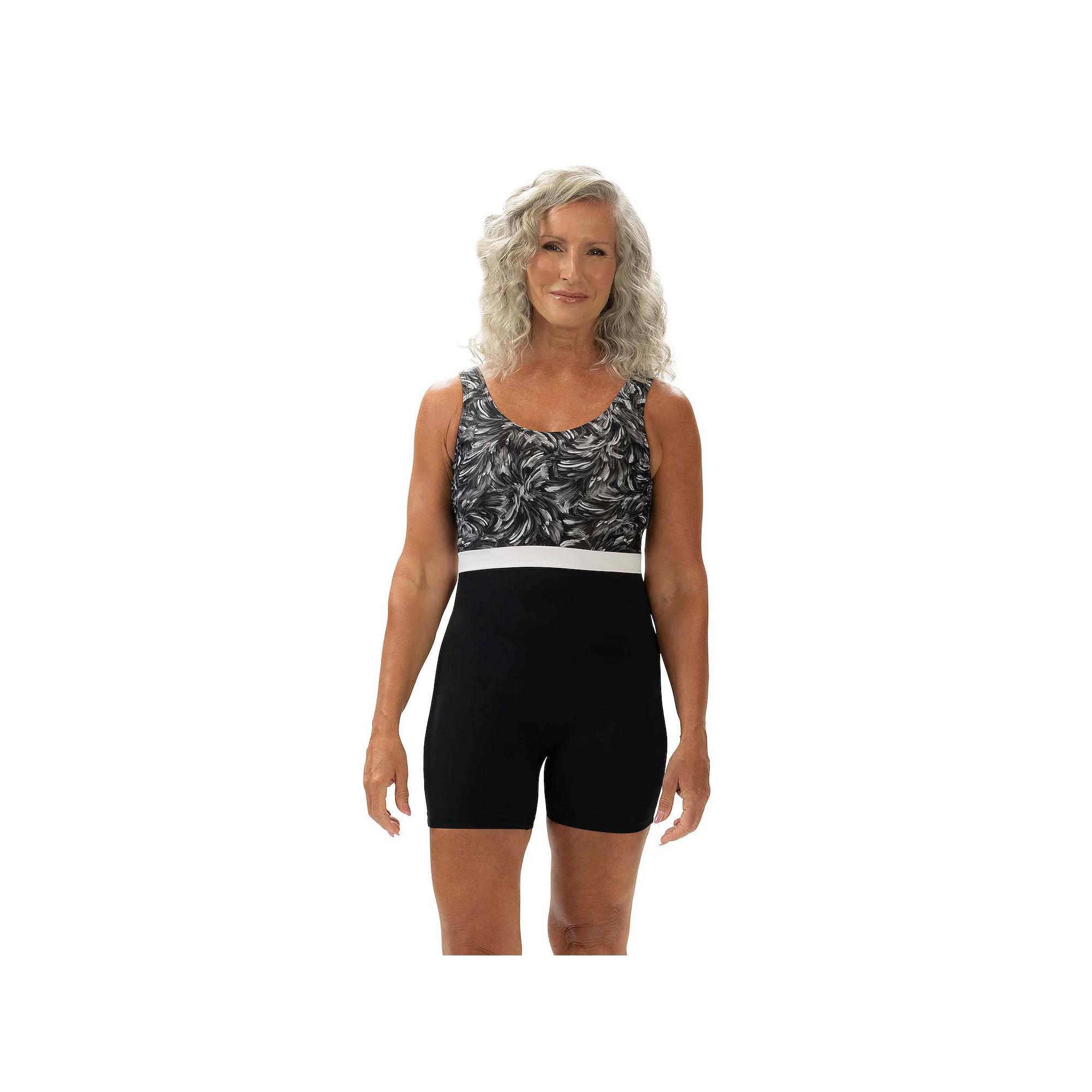 Womens Dolfin Printed Scoop Neck Aquatard Product Image