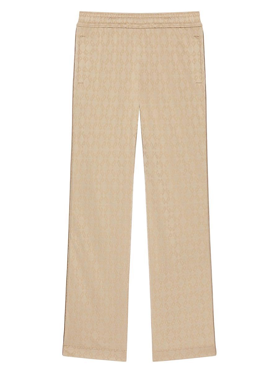 Mens Jogger Pants in Shiny Monogram 72 Jacquard Product Image