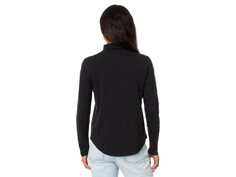 Lilla P Shirttail Hem Funnel Neck Women's Clothing Product Image
