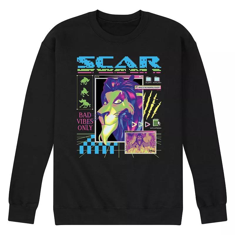 Disney Villains Lion King Scar Mens Desktop Fleece Sweatshirt Product Image