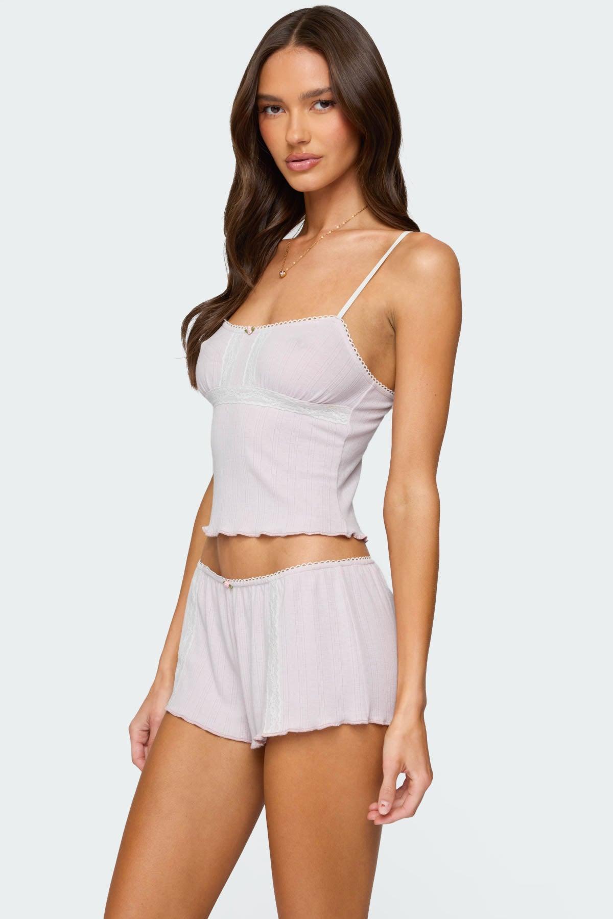 Sephi Lacey Pointelle Shorts Product Image