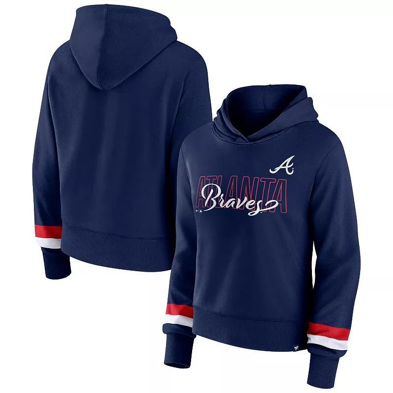 Women's Fanatics Branded  Navy New York Yankees Over Under Pullover Hoodie, Size: 3XL, Blue Product Image