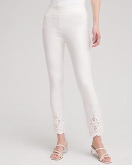 So Slimming Petite Brigitte Eyelet Ankle Pants Product Image