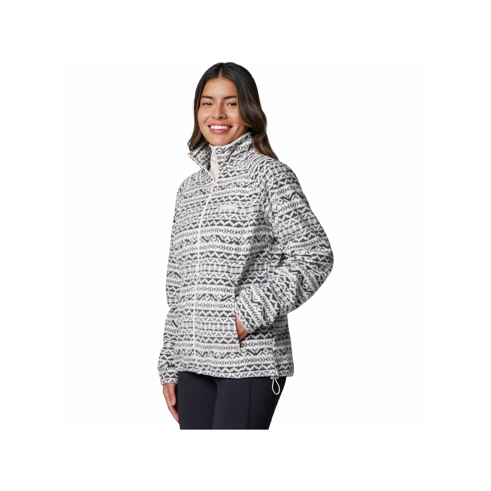 Columbia Womens Benton Springs Printed Full Zip Fleece Jacket- Product Image