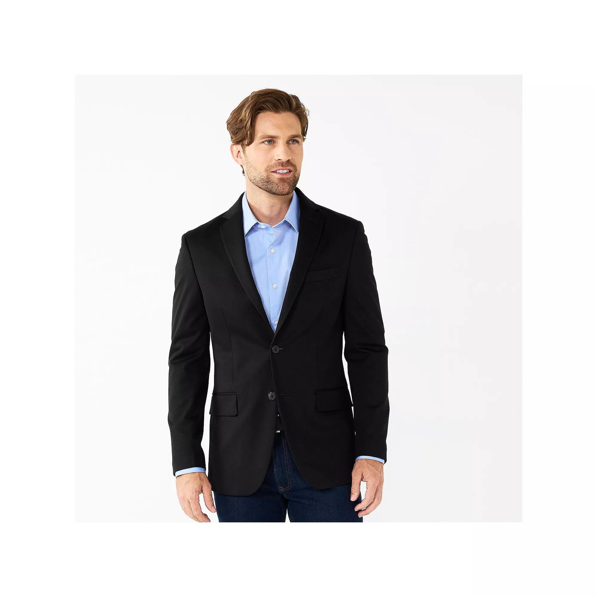 Men's Apt. 9® Premier Flex Slim-Fit Stretch Knit Sport Coat, Size: 38 - Regular, Black Product Image