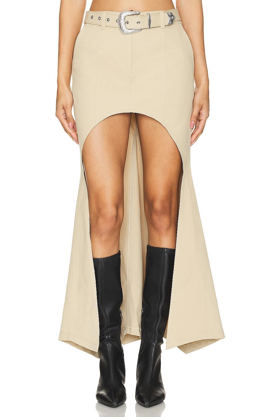 Lovers and Friends Jane Maxi Skirt in Khaki Product Image