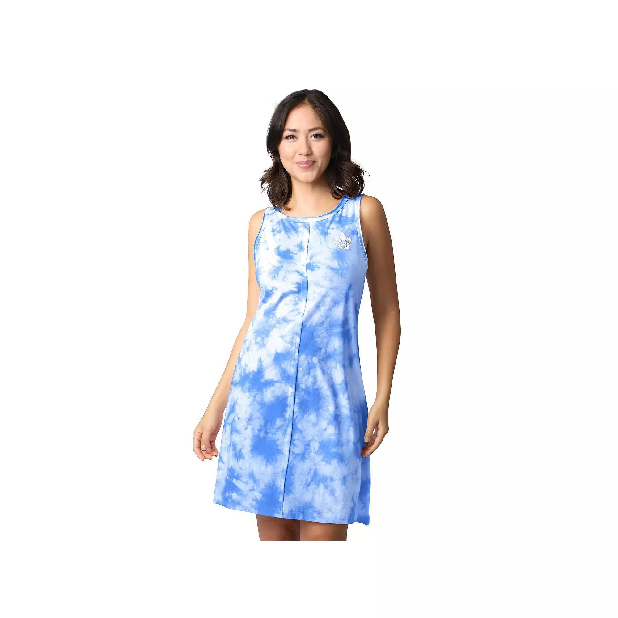 Women's Margaritaville  Blue San Jose Sharks Clouds Tie-Dye Dress, Size: XL, Sks Blue Product Image