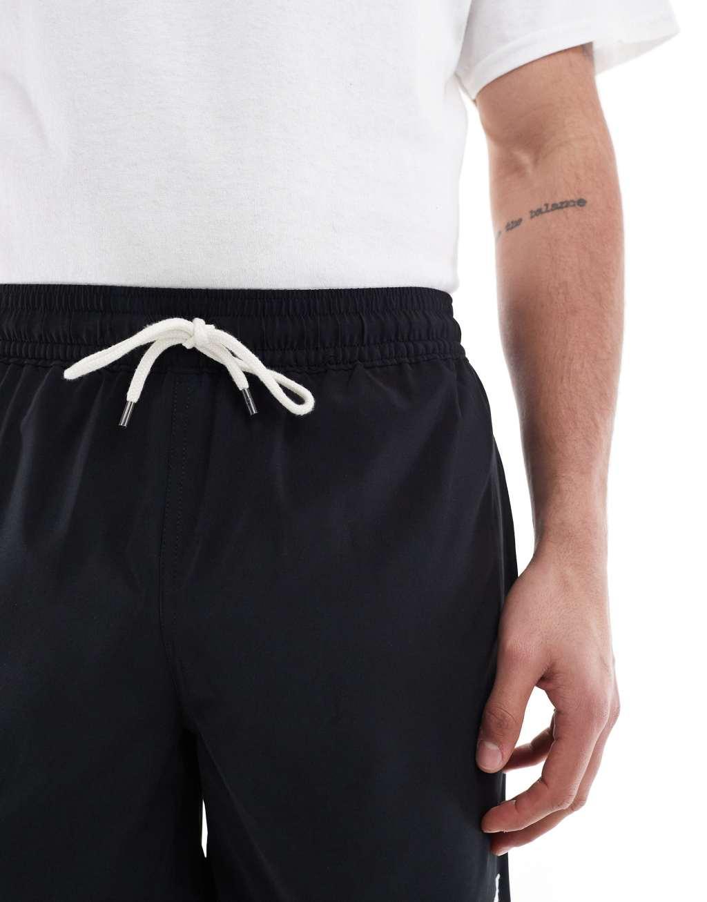 Polo Ralph Lauren Sport capsule Traveler small logo swim shorts in black Product Image